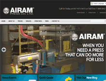 Tablet Screenshot of airam.com