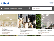 Tablet Screenshot of airam.fi